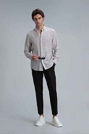 Lufian Erkek Karl Spor Chino Slim Fit Pantolon 111190328 Siyah