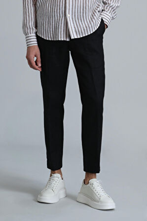 Lufian Erkek Karl Spor Chino Slim Fit Pantolon 111190328 Siyah