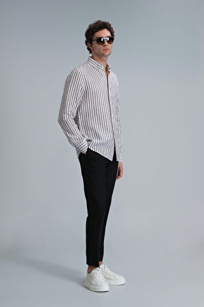 Lufian Erkek Karl Spor Chino Slim Fit Pantolon 111190328 Siyah