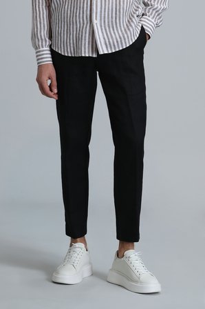 Karl Spor Erkek Chino Pantolon Slim Fit Siyah