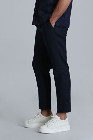 Lufian Erkek Karl Spor Chino Slim Fit Pantolon 111190328 Lacivert