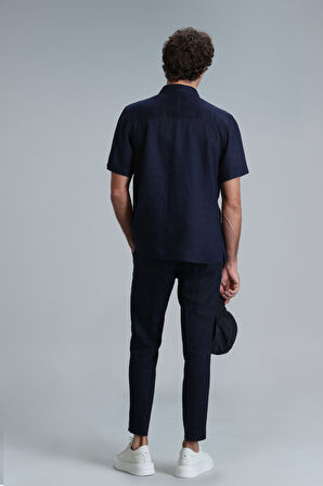 Lufian Erkek Karl Spor Chino Slim Fit Pantolon 111190328 Lacivert