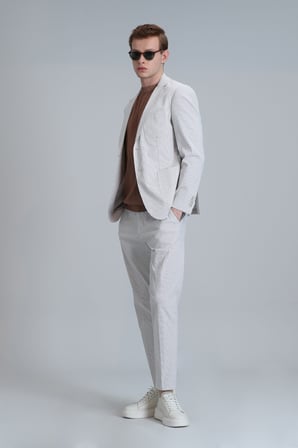 Cosby Spor Erkek Blazer Ceket Slim Fit Bej