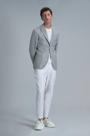Class Spor Erkek Blazer Ceket Slim Fit Yeşil