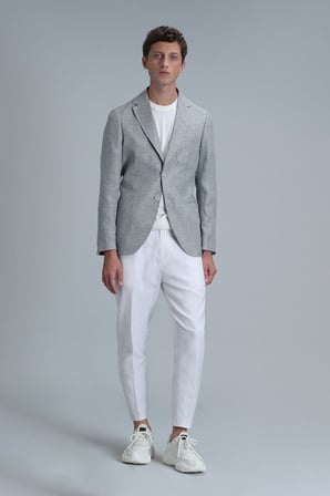Class Spor Erkek Blazer Ceket Slim Fit Yeşil