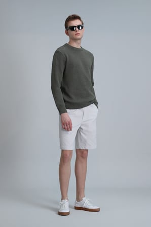 Fral Spor Erkek Chino Şort Slim Fit Bej