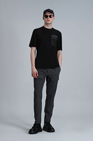 Lıam Modern Grafik T- Shirt Siyah