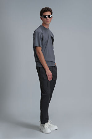 Lıam Modern Grafik T- Shirt Gri