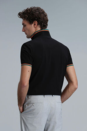 Lufian Erkek Kıng Smart Polo T-Shirt 111040173 Siyah