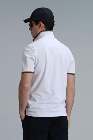 Lufian Erkek Kıng Smart Polo T-Shirt 111040173 Beyaz