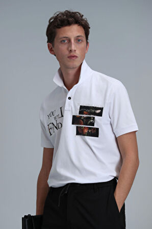Lufian Erkek Mandy Smart Polo T-Shirt 111040178 Beyaz