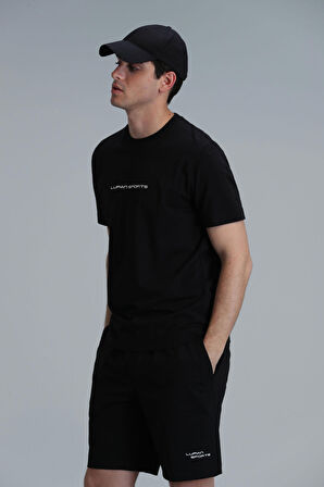 Tony Modern Grafik T- Shirt Siyah