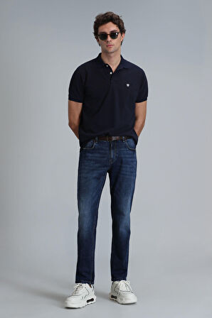 Lufian Erkek Laon Smart Polo T-Shirt 111040164 Lacivert