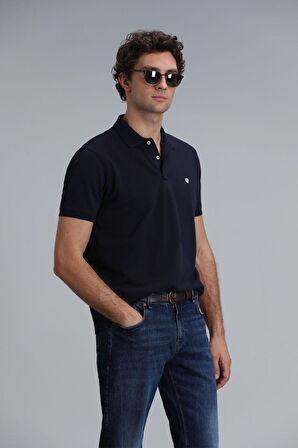 Lufian Erkek Laon Smart Polo T-Shirt 111040164 Lacivert