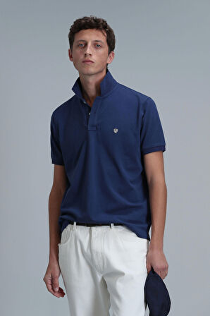 Lufian Erkek Laon Smart Polo T-Shirt 111040164 Açık Lacivert