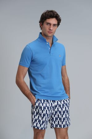 Laon Smart Erkek Polo Tişört Slim Fit Mavi