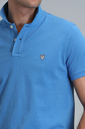 Lufian Erkek Laon Smart Polo T-Shirt 111040164 Mavi