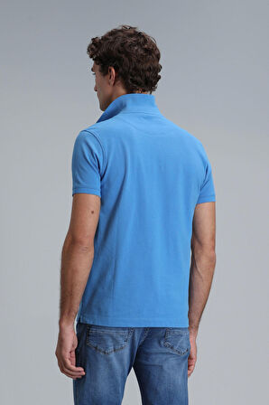 Lufian Erkek Laon Smart Polo T-Shirt 111040164 Mavi