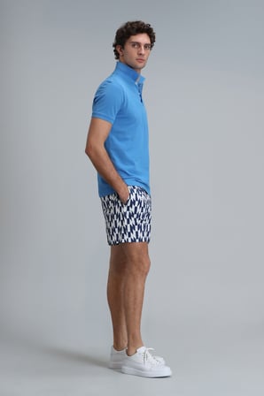 Laon Smart Erkek Polo Tişört Slim Fit Mavi