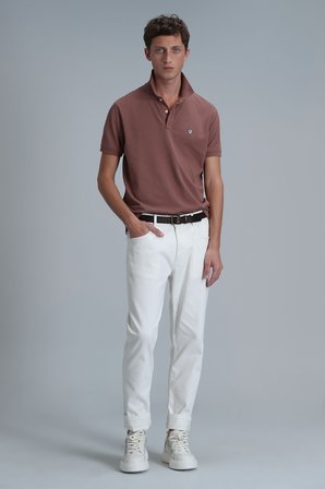 Laon Smart Erkek Polo Tişört Slim Fit Kiremit