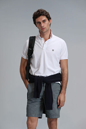 Lufian Erkek Laon Smart Polo T-Shirt 111040164 Beyaz