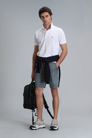 Laon Smart Erkek Polo Tişört Slim Fit Beyaz