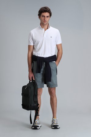 Laon Smart Erkek Polo Tişört Slim Fit Beyaz