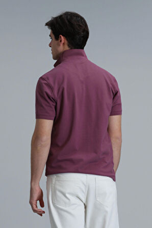 Lufian Erkek Laon Smart Polo T-Shirt 111040164 Mürdüm
