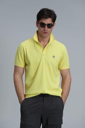 Laon Smart Erkek Polo Tişört Slim Fit Sarı