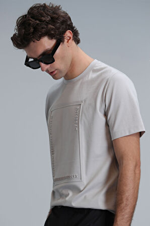 Mabel Modern Grafik T- Shirt Taş