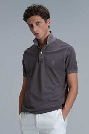 Lufian Erkek Vernon Smart Polo T-Shirt 111040163 Vizon