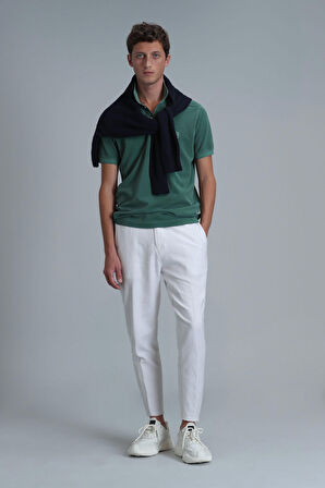 Lufian Erkek Vernon Smart Polo T-Shirt 111040163 Yeşil