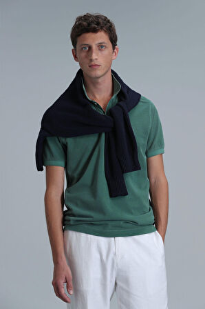 Lufian Erkek Vernon Smart Polo T-Shirt 111040163 Yeşil