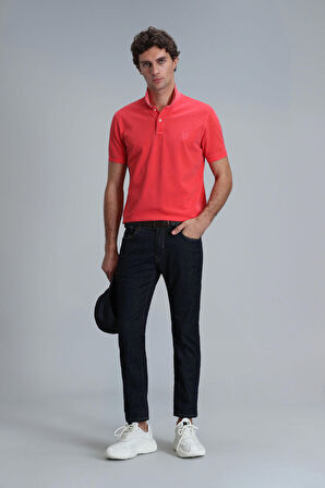 Lufian Erkek Vernon Smart Polo T-Shirt 111040163 Mercan