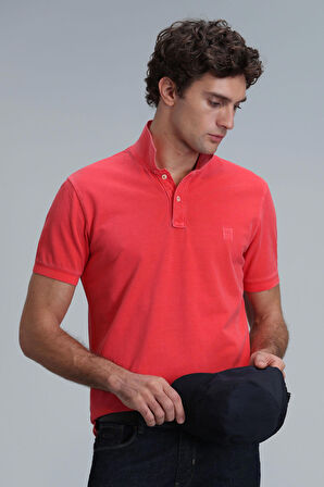 Lufian Erkek Vernon Smart Polo T-Shirt 111040163 Mercan