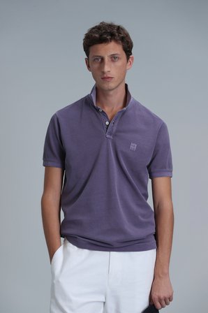 Vernon Smart Erkek Polo Tişört Mor