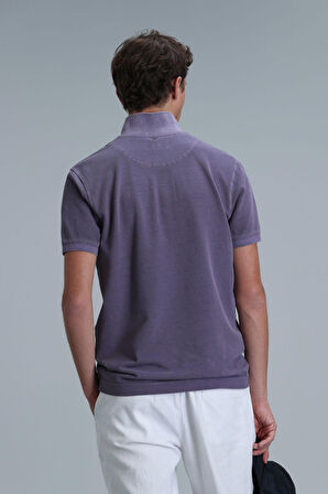 Lufian Erkek Vernon Smart Polo T-Shirt 111040163 Mor