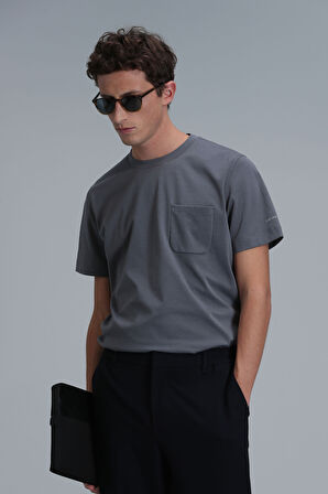 Felıx Modern Grafik T- Shirt Gri