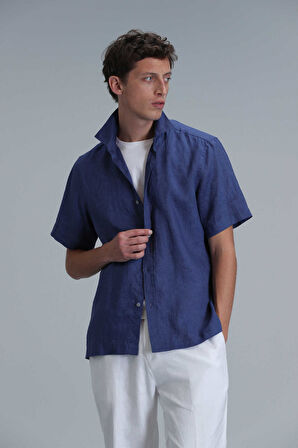 Bert Erkek Basic Gömlek Comfort Fit Saks