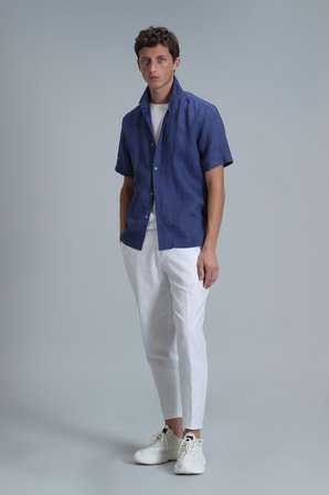 Bert Erkek Basic Gömlek Comfort Fit Saks