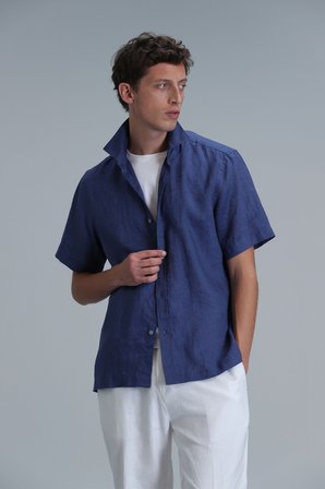 Bert Erkek Basic Gömlek Comfort Fit Saks