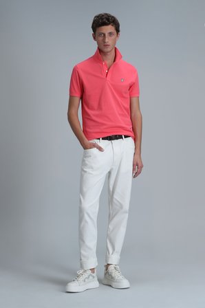 Laon Smart Erkek Polo Tişört Slim Fit Şeker Pembe
