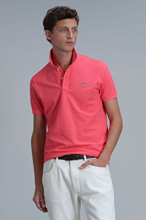 Lufian Erkek Laon Smart Polo T-Shirt 111040164 Şeker Pembe