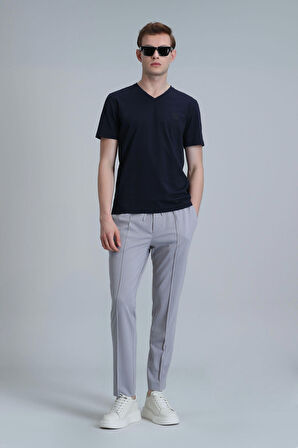 Tuna Modern Grafik T- Shirt Lacivert