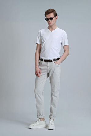 Tuna Modern Grafik T- Shirt Beyaz