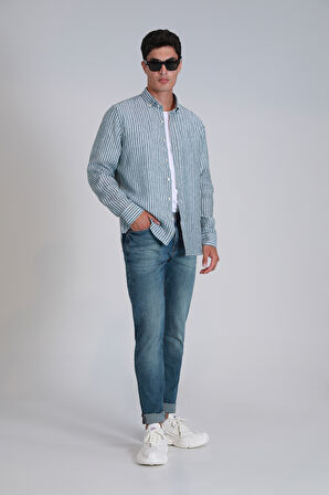 Louıs Smart Jean Erkek Pantolon Slim Fit Mavi
