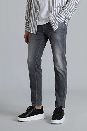 Frank Smart Jean Erkek Pantolon Regular Fit Koyu Gri