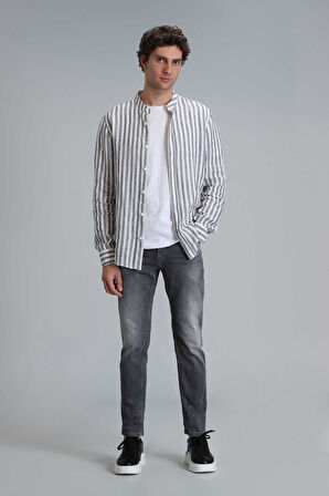 Frank Smart Jean Erkek Pantolon Regular Fit Koyu Gri