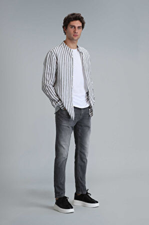 Frank Smart Jean Erkek Pantolon Regular Fit Koyu Gri