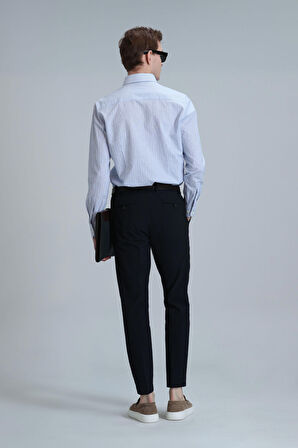 Lufian Erkek Hery Smart Chino Slim Fit Pantolon 111190318 Lacivert